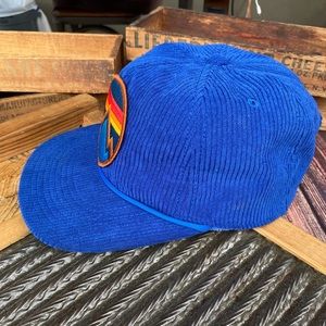 Blue Corduroy Trucker Hat 
